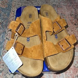 NWT Birkenstock Arizona soft footbed Tobacco Brown